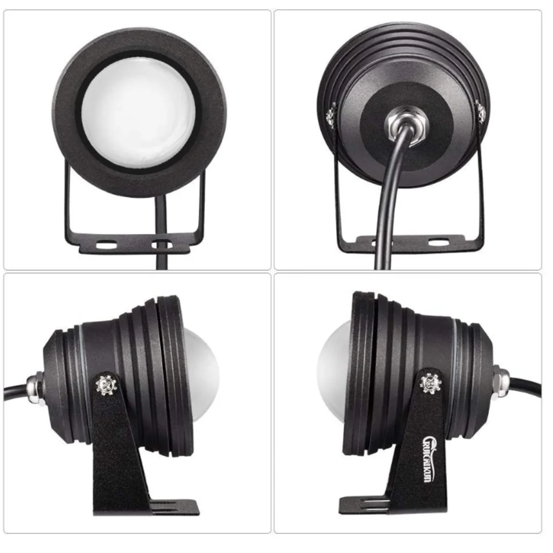 RGB LED Spotlight for Yard, Outdoor Spotlight with US Plug and Remote Control ,Dimmable Colored Spotlights, 10W