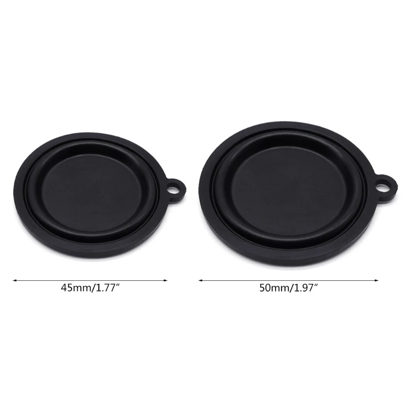 10 stück Professionelle Wasser Gas Verknüpfung Ventil Gas Wasser Heizung Druck Membran Zubehör OD 45mm/50mm Schwarz