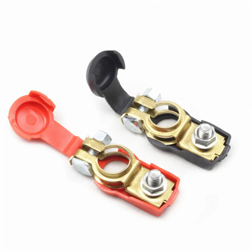 Car Auto Quick Release Battery Terminal Connector Clamps Copper Clamps Copper Cap Caravan Truck Clips For Car