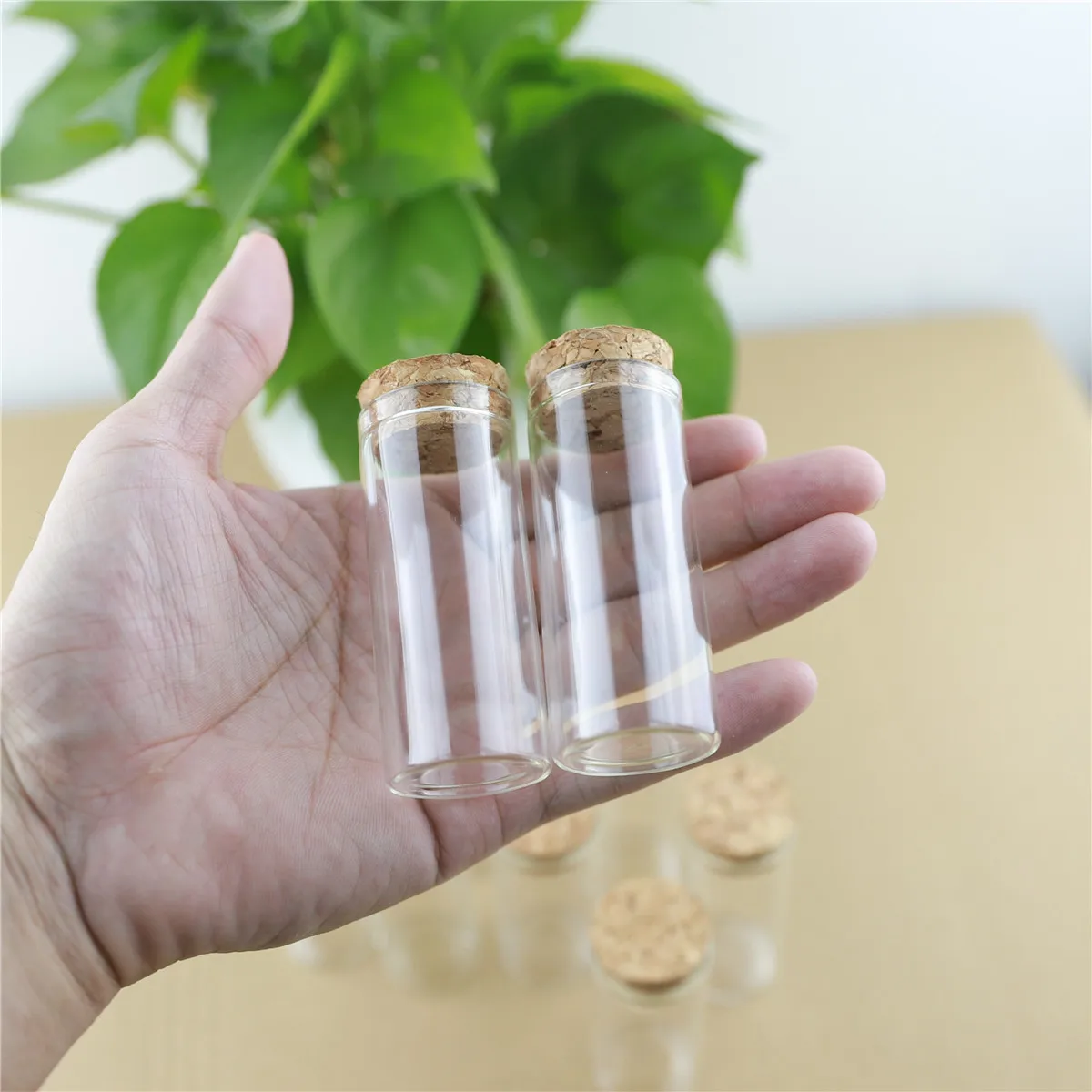 

24 Pieces 30*70mm 30ml Small Glass Jars Test Tube Spicy Storage Container Transparent Glass Bottle Vials DIY Craft