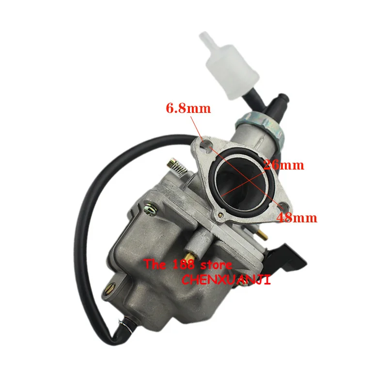 PZ26 26mm Hand Choke Carburetor Carb For Honda CB125 XL125S TRX250 TRX 250EX XR100 XR200 CG CB 125 150 CC ATV Quad Dirt Bike