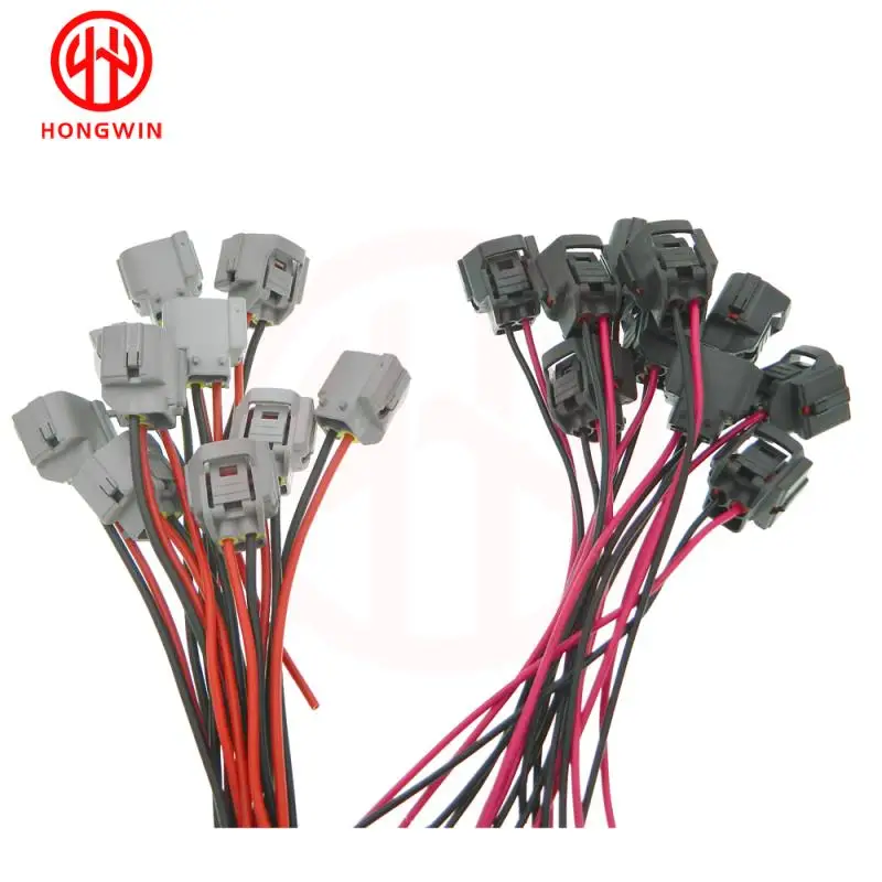 10set 2Pin Ignition Coil Connector Plug Cable Wire Harness For Hyundai Accent 1.6L Elantra J3 Toyota Kia 90980-10901 90980-10899