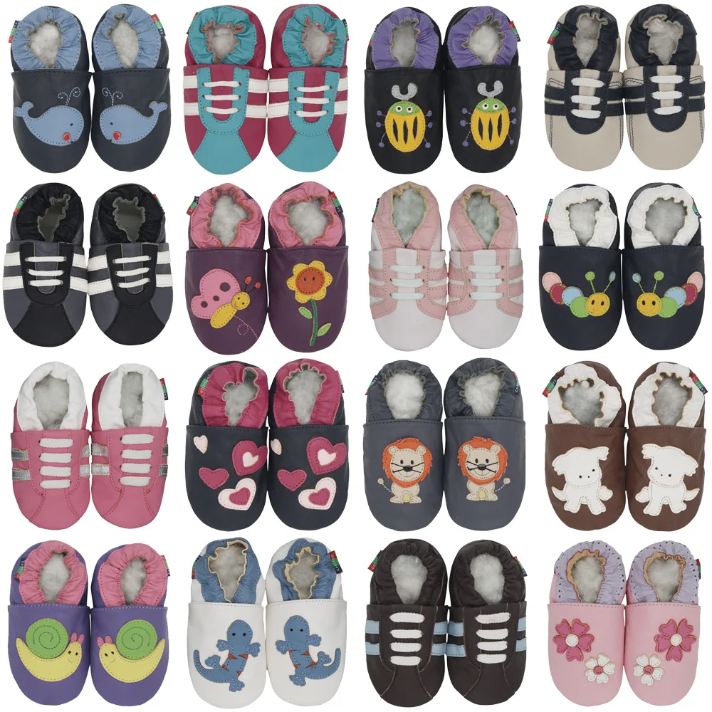 Nieuwe Lederen Zachte Zool Baby Schoenen Peuter Slippers Tot 4 Jaar Pasgeboren