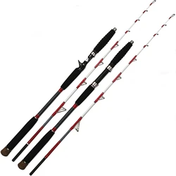 1.58m 5.2 feet Solid Tip sea boat fishing rod spinning hunting rod FRP strong XH casting slow jigging female trolling rod