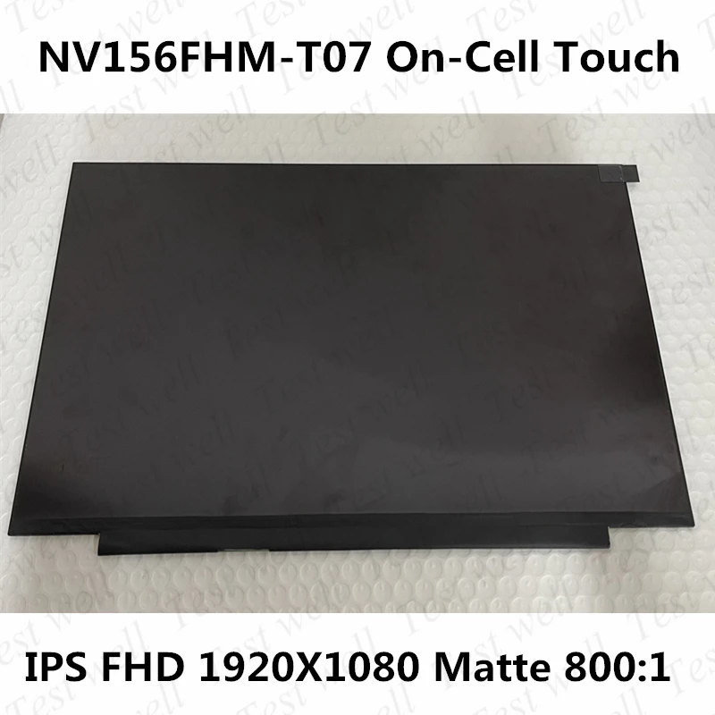 Original 15.6'' For lenovo ideapad 5-15ARE 81YQ IPS Lcd Display Touch Screen Exactly model NV156FHM-T07 V8.1 matrix 40Pin