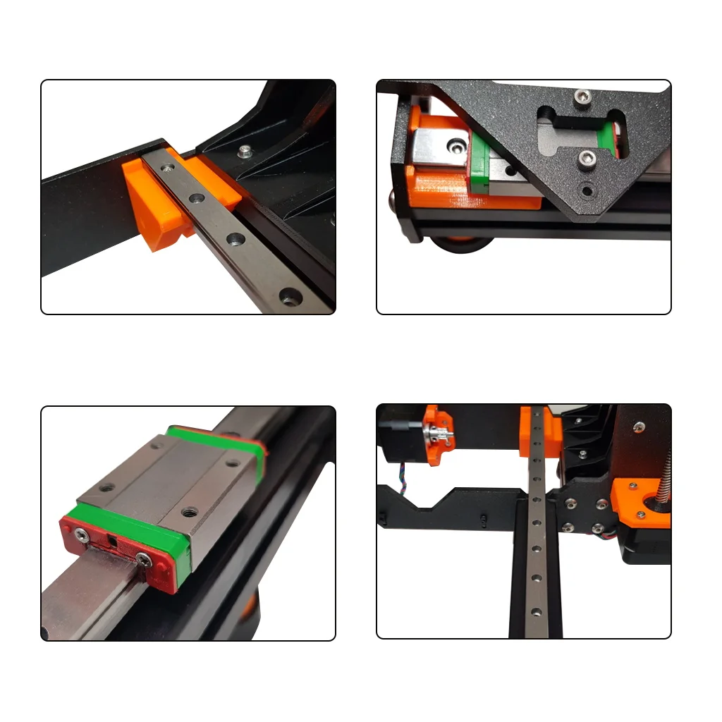 Imagem -03 - Fyconjunc-guia de Trilho Linear Eixo x Hiwin Mgn12 para Impressora 3d com Bloco Deslizante Kit de Atualização