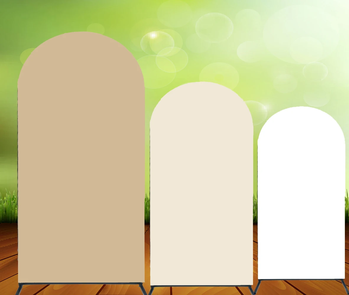 Tùy Chỉnh Vòm Có Phông Nền Nền Hồng Xanh Dương Trắng Sinh Nhật Trang Trí Biểu Ngữ Doubleside In Vải Thun Co Giãn