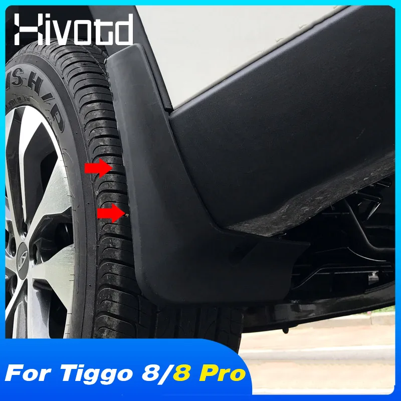 Mudguard Fender Covers Flap Splash Guard Exterior Car Accessories Parts For Chery Tiggo 8 /Tiggo 8 Pro/Tiggo 8 Pro Max 2023