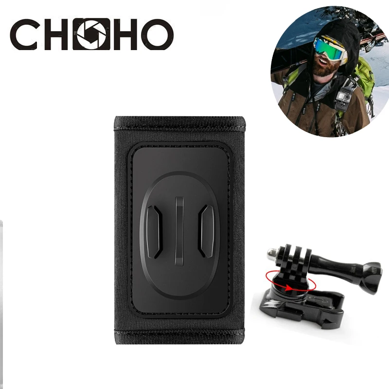 For Gopro 11 10 Accessories Bag Shoulder Clip Hiking Buckle Mount backpack 360 Degree Rotate For Go Pro Hero Xiaomi Yi SJCAM DJI