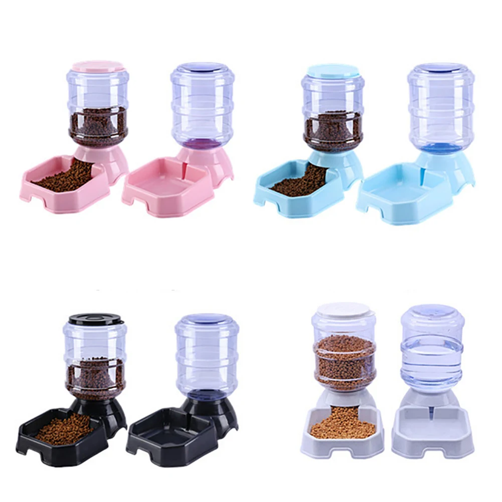 3.8L Pet Automatic Feeder Dog Cat Drinking Bowl For Dog Water Drinking Cat Feeding Large Capacity Dispenser Pet Cat Dog