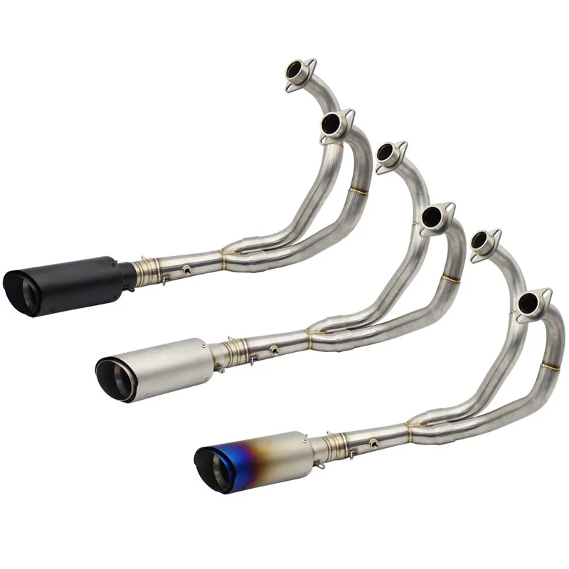 

For Yamaha MT07 FZ07 MT-07 FZ-07 Tracer (2014-2018) XSR700 (2016-2017) Motorcycle Exhaust System Mid Tube Headers Muffler Pipe