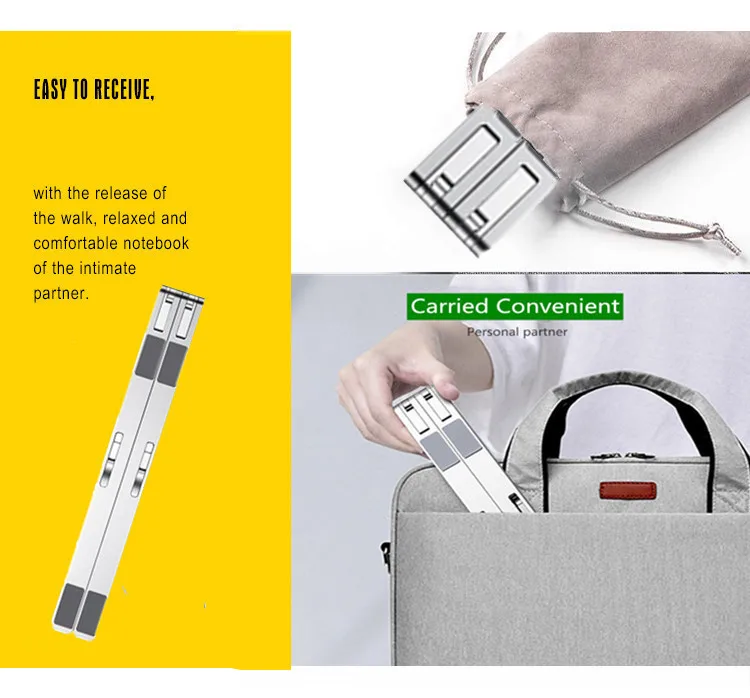 Laptop Stand Rack X Style Adjustable Foldable Aluminum Alloy Office Desktop Notebook Holder Desk For 7-15 Inch Macbook Pro Air