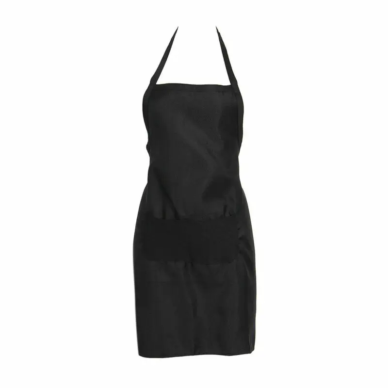 8 Colors Newest High Quality Plain Solid Colors Apron with Pocket For Chefs Butcher Kitchen Cooking Craft Baking