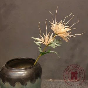 흰색 epiphyllum 시뮬레이션 된 꽃꽂이 골드 실버 핑크 가짜 꽃 생일 파티 웨딩 페스티벌 가족 장식 10 최고의 판매 실버 인공 꽃 -same6