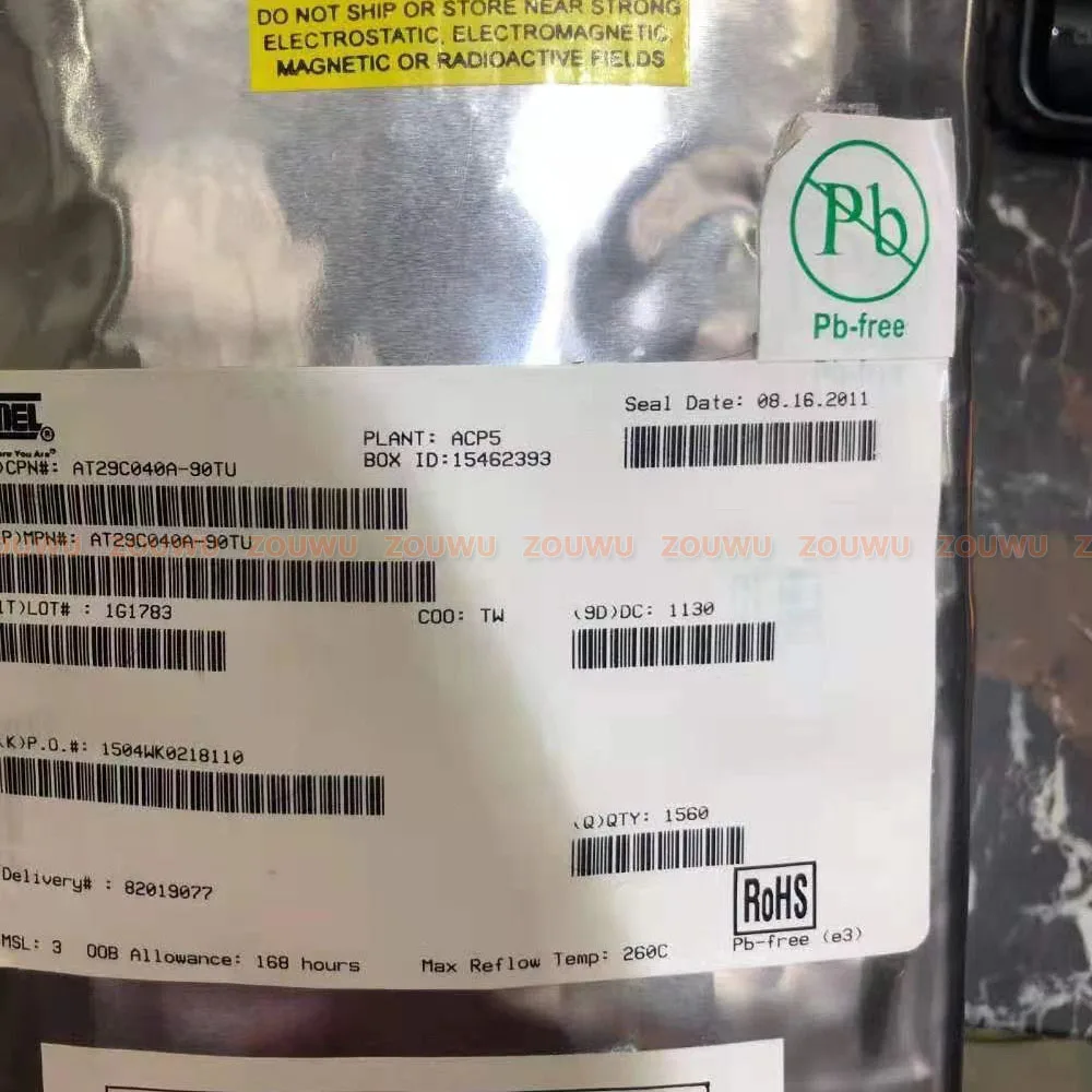 5PCS/LOT AT29C040A-90TUA AT29C040A TSOP-32 100% original