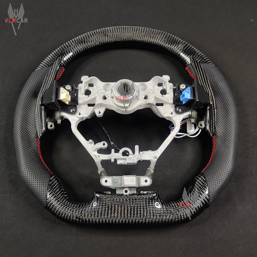 VLMCAR Carbon Fiber Steering Wheel For Lexus GS ES RX LM LX GX 2016 Car Accessories Led Lights Support Private Customization