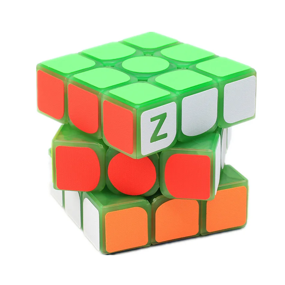 Zcube Glow in the Dark 3x3x3 Magic Speed Cube Puzzle Cubo Magico Professional Learning&Educational Classic Toys Cube