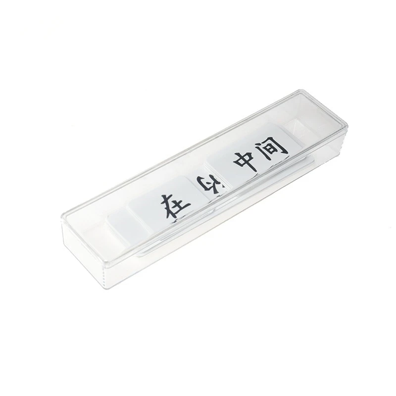 صواني مونتيسوري حامل مستطيل بلاستيكي أوراق حاوية Orgnazation لوازم تعليمية لمرحلة ما قبل المدرسة للأشياء اللغوية