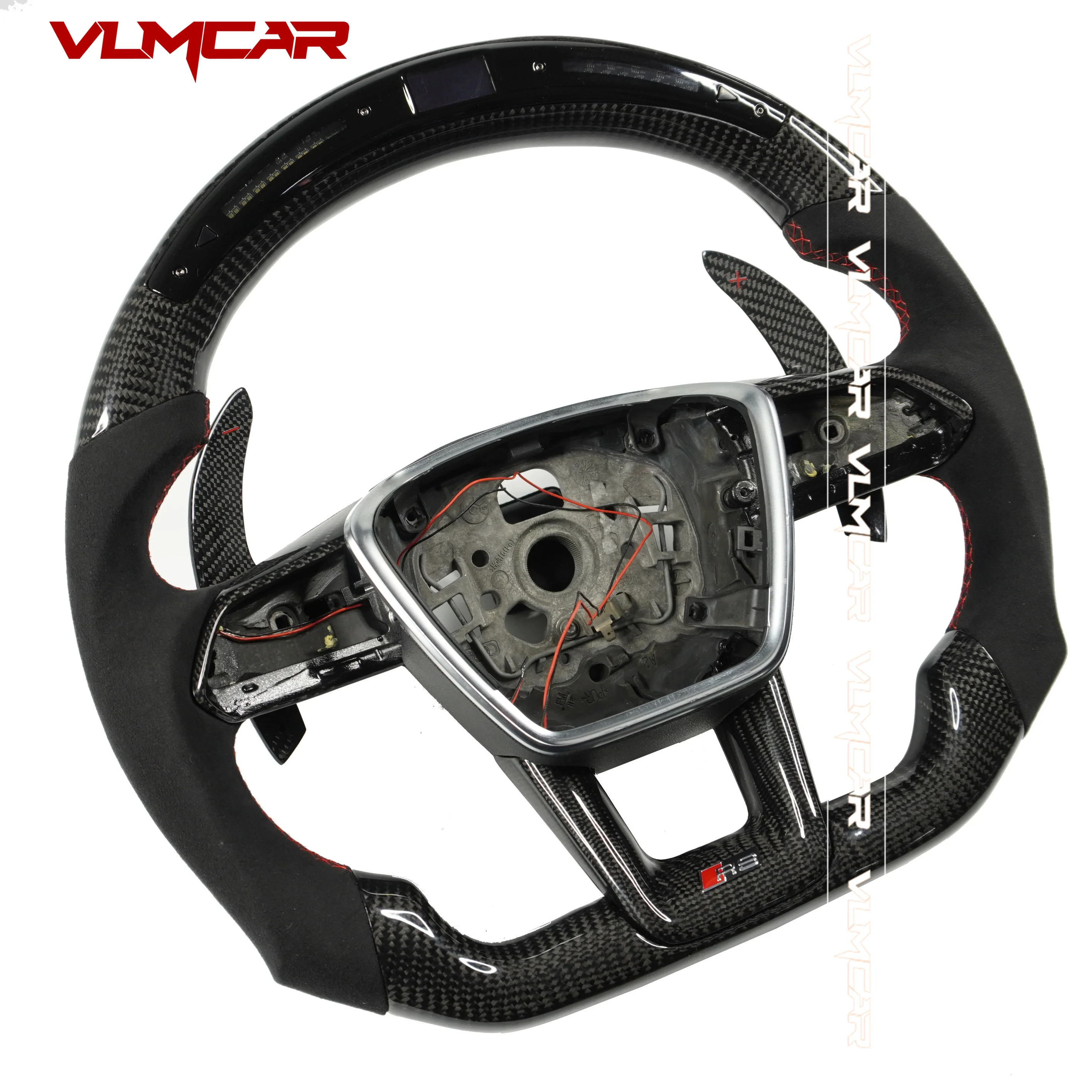 Custom Alcantar With Carbon Fiber Steering Wheel For Audi  A6/A7/S6/S7/C7/C8  RS6 RS7