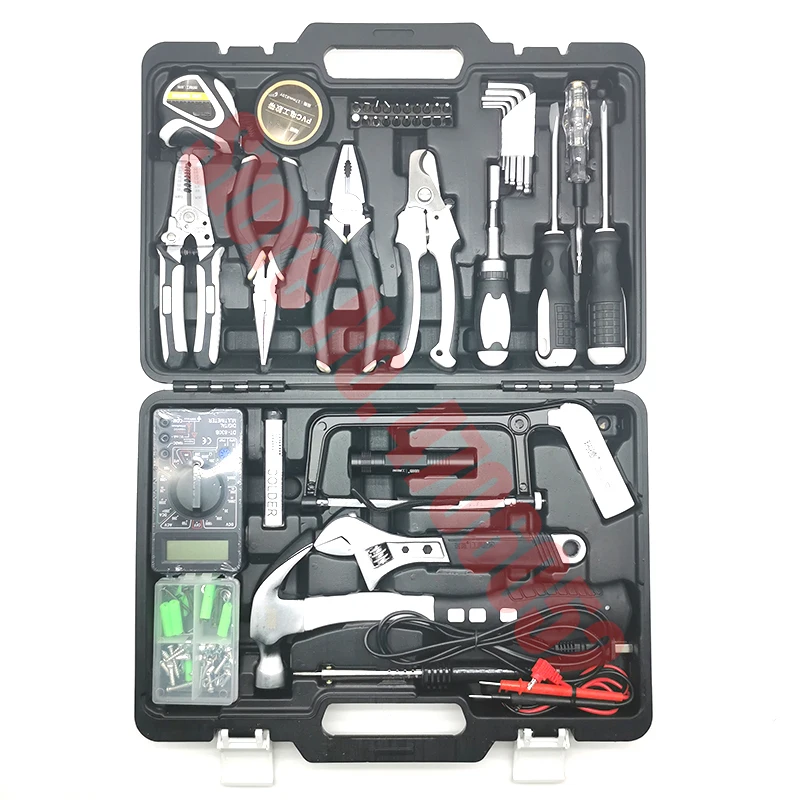 44/1Car Repair Tool Set Hand Tool Set General Household Repair Tool Kit with Plastic  Storage Case Socket Wrench Screwdriver