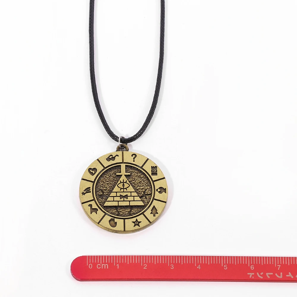 TV Jewelry Gravity Necklace Rope Chain Eye of Providence Necklaces & Pendants Women Men Charm Cipher Fall Time Clock Gifts