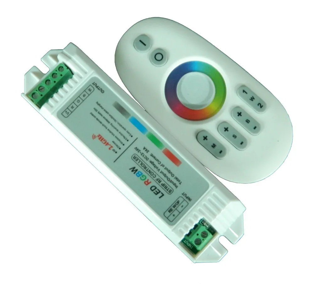 10pcs/lot Wireless RF 2.4G Remote Control RGBW LED Controller For RGBW LED Strips Music Controller Strip Light DC 12-24V