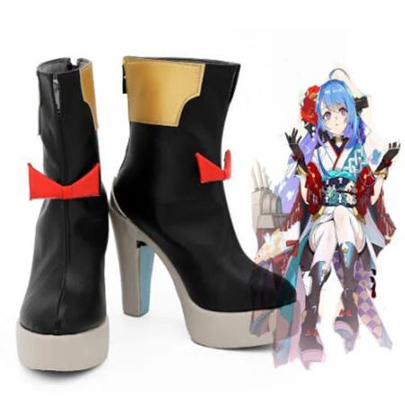 

Azur Lane USS Helena Cosplay Boots High Heel Shoes for Adult Women Shoes Costume Accessories Halloween Party Shoes