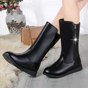 New Plus Size Autumn And Winter Explosions Fashion Elastic Chunky Stretch Women Sexy Booties Sock Boots fgb5
