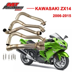 Motorcycle Exhaust System Escape Modified Middle Link Pipe For KAWASAKI ZX14 2006 2007 2008 2009 2010 2011 2012 2013 2014 2015