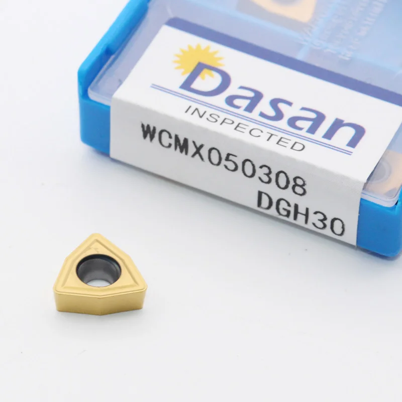 10PCS WCMX030208 WCMX040208 WCMX050308 WCMX06T308 WCMX080412 Carbide Inserts CNC Lathe Cutter for WC Type U Drill Bit Steel