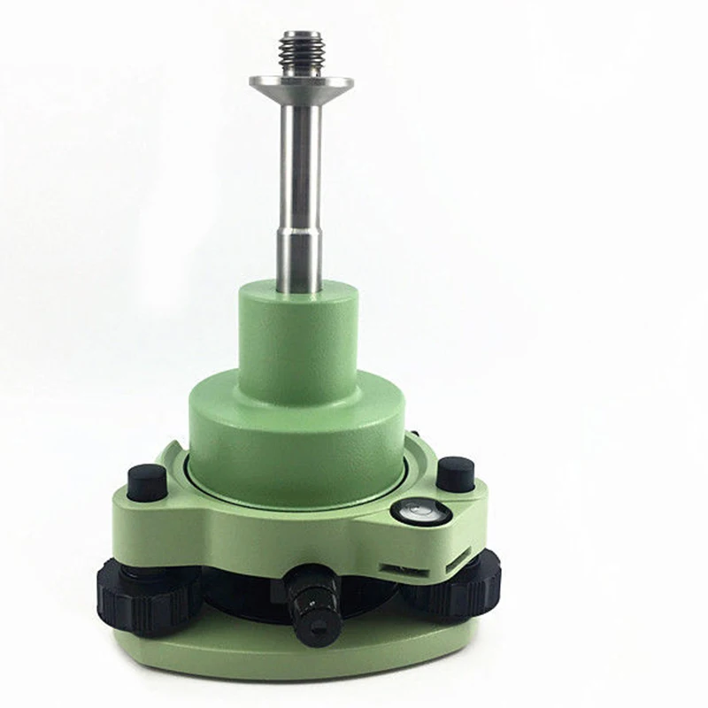 Green Three-Jaw Tribrach With Optical Plummet & 5/8 Thread Adapter