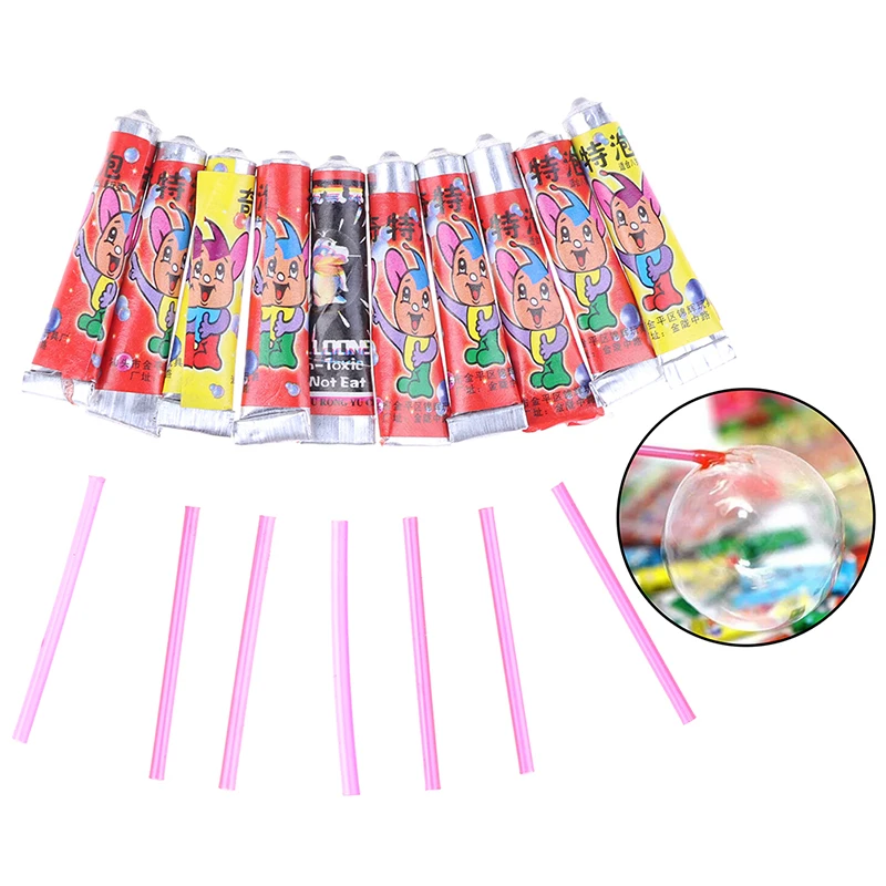 10 Buah Mainan Nostalgia Lem Gelembung Ajaib Balon Plastik Bola Gelembung Warna-warni Tidak Akan Meledak Aman untuk Hadiah Anak-anak Laki-laki Perempuan