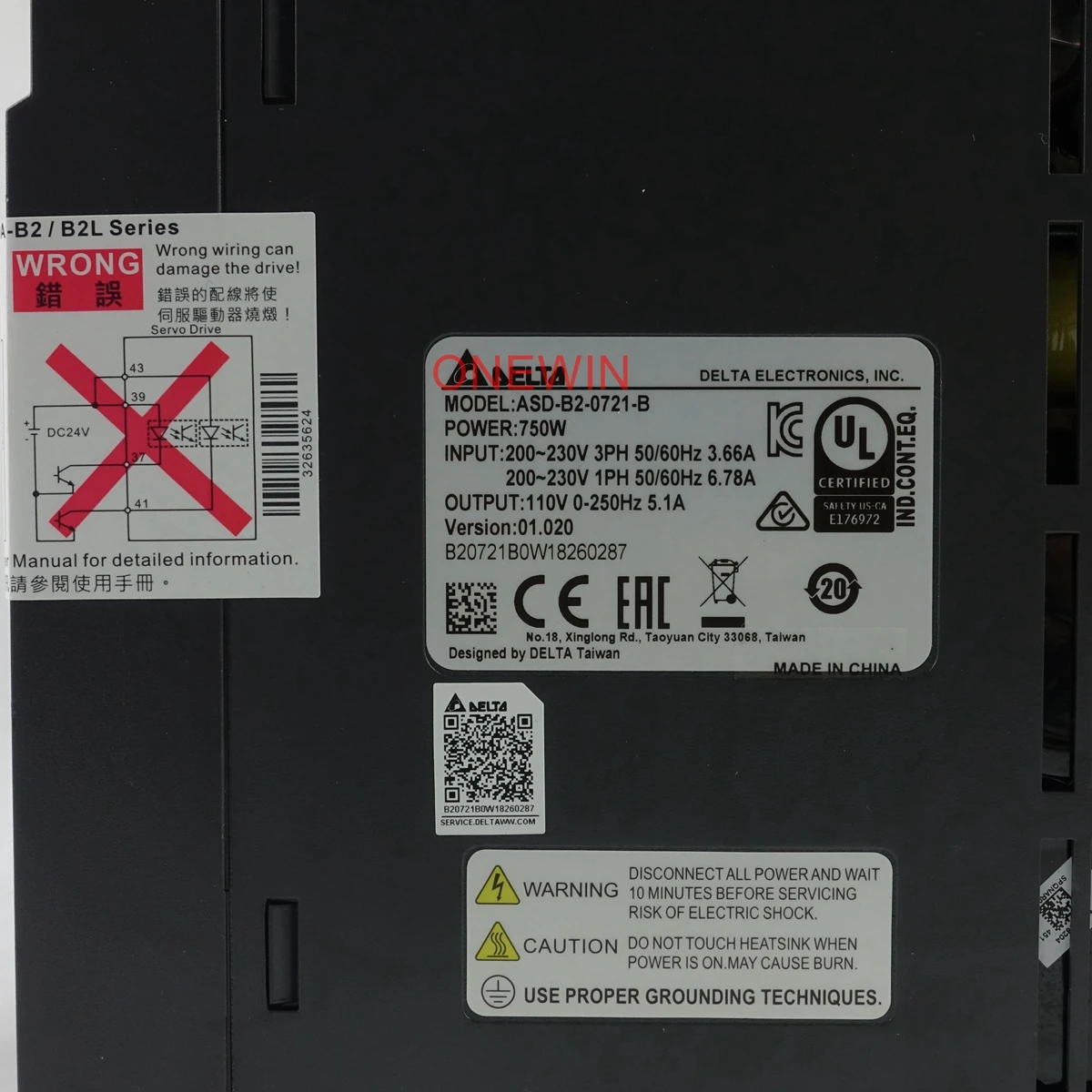 Servo Drive Delta ASD-B2-0121-B ASD-B2-0221-B ASD-B2-0421-B ASD-B2-0721-B ASD-B2-1021-B ASD-B2-1521-B ASD-B2-2023-B ASD-B2-3023