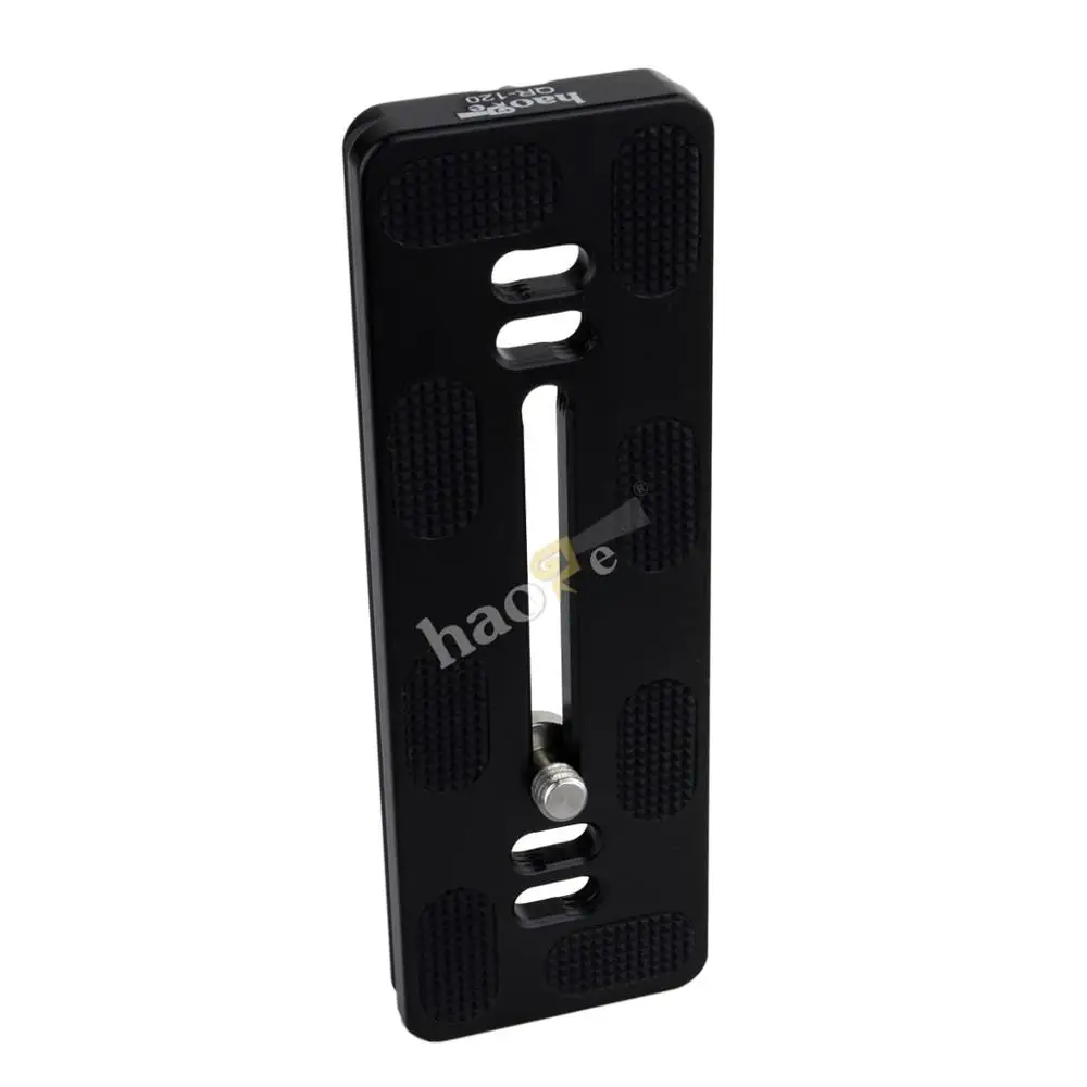 Haoge-لوحة سريعة التحرير 120 مللي متر QR ، لوحة مزدوجة Dovetail و D-Ring لولبية ، متوافقة مع معيار Arca-Swiss لرأس كرة الحامل ثلاثي القوائم