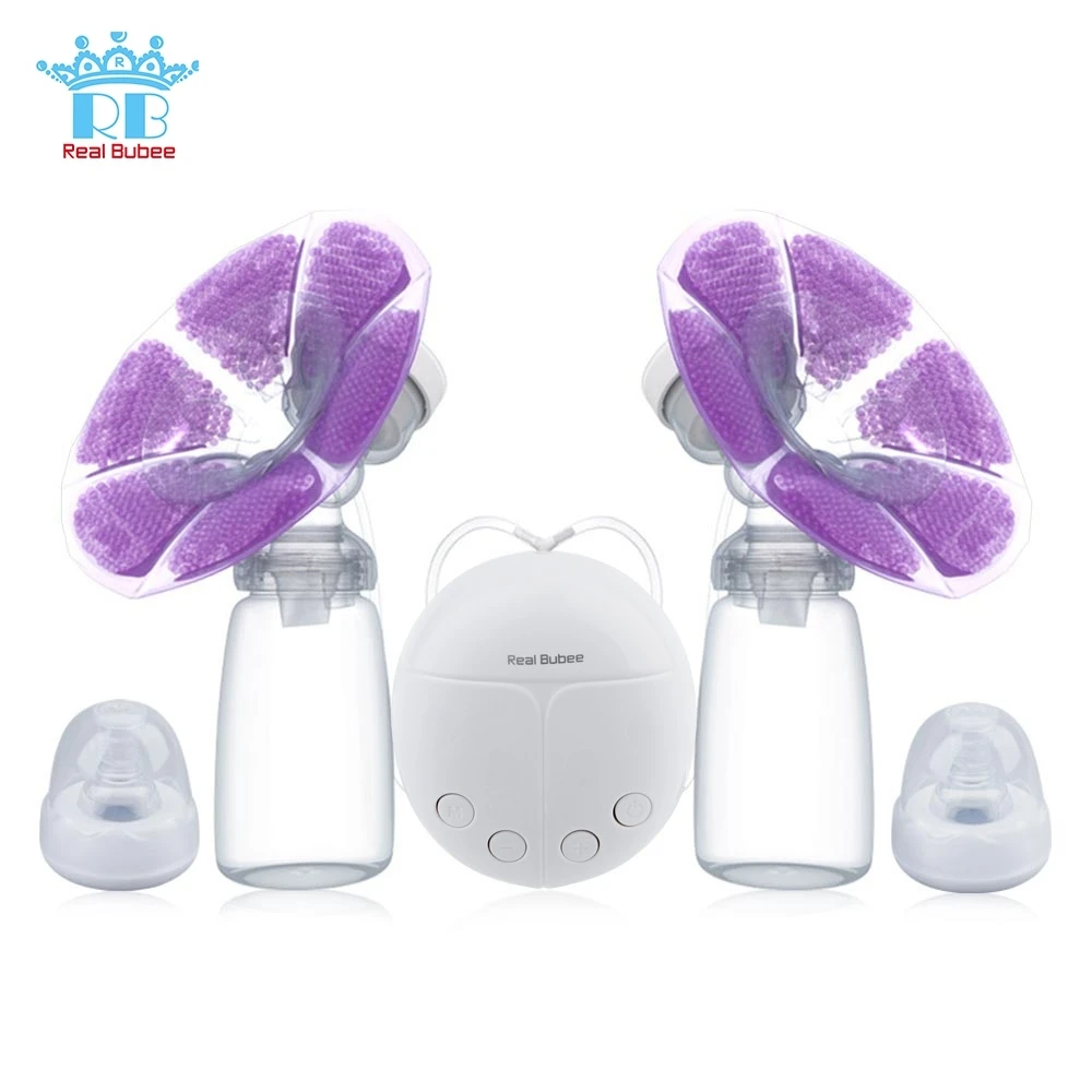 Real Bubee Electric breast pump unilateral and bilateral breast pump manual silicone Milk pump baby breastfeeding accessories