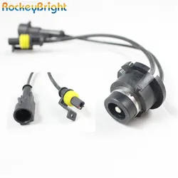 Rockeybright 2pcs Wire HID Ballast Kit Xenon D2S D2R D2C to AMP Harness Adapter Light Xenon Kit Cable For Car D2S pigtail Cable