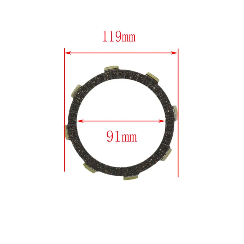 Fiber Clutch Friction plate5 Plate  kit For CG125 125cc CG150 150cc Chinese ATV Motorcycle Engine Spare Parts