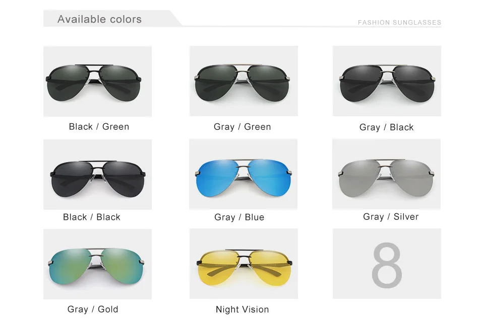 KINGSEVEN Randlose Piloten-Sonnenbrille, polarisiert, UV400, trendige Fahrbrille für Männer und Frauen, Retro-Mode, Outdoor-Brille – Detail 2