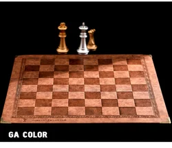 Duży zestaw szachowy na świeżym powietrzu, skórzana gra planszowa, luksusowa gra stołowa, 9 kolorów Chilean zabawka kolekcja prezentów Backgammon Go