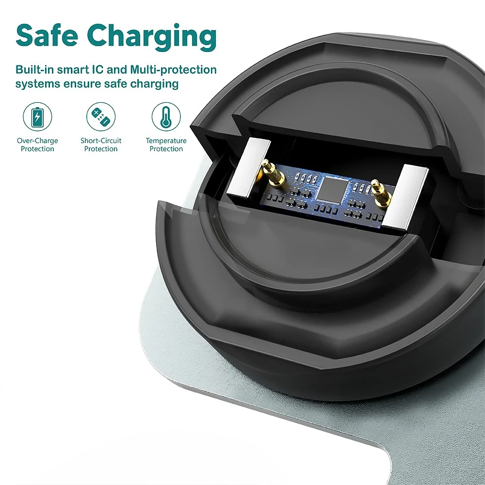 Metall Ladegerät Stehen für Amazfit GTR 2/ GTR 2e/ GTS 2 Mini Aluminium Charing Dock Station mit 5ft 150cm USB Ladekabel Kabel