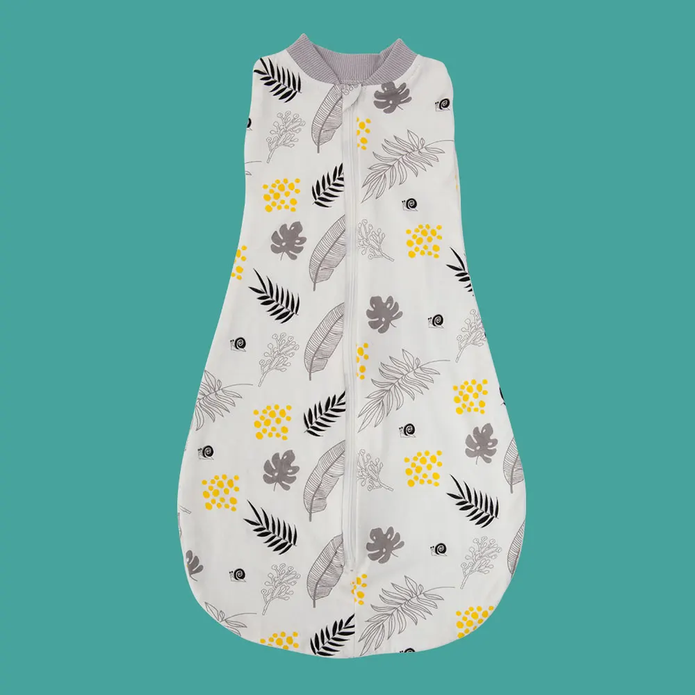 Saco de dormir para bebé recién nacido, 100% algodón, manta suave, bonito patrón de aire acondicionado, 0-6M, 2 en 1, multifuncional