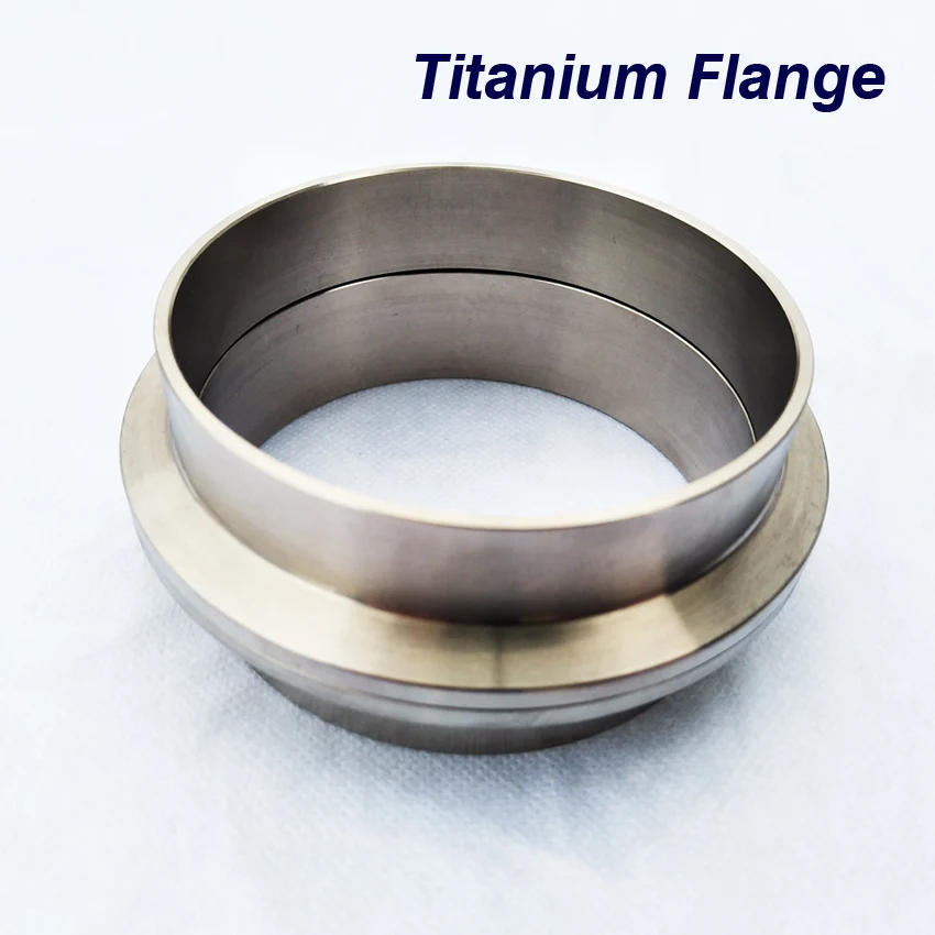 2.0-4.0inch  Titanium V-Band clamp Flange Titanium alloy exhaust pipe flange with groove under the pipe