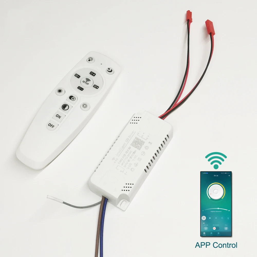 App Controle Led Driver 2.4G Afstandsbediening Intelligente Led Transformator (20-40W) x2 (40-60W)X2 Voor Dimbare Kleur-Verwisselbare Kroonluchter