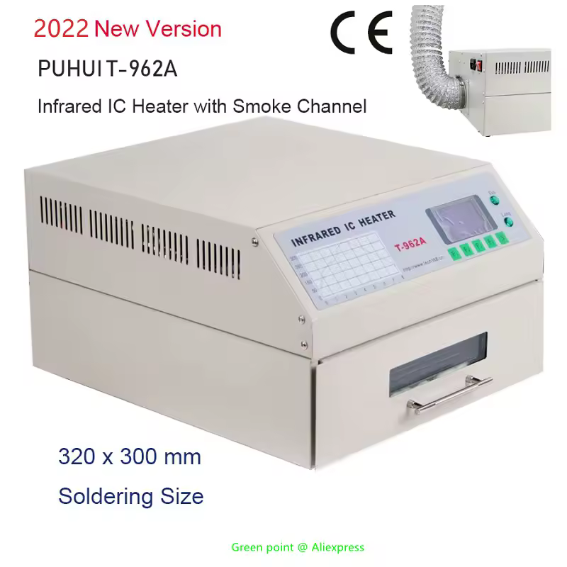 PUHUI-Forno De Refluxo Infravermelho, Aquecedor IC, Forno De Refluxo De Desktop, BGA, SMD, SMT, Estação De Solda, Novos Produtos