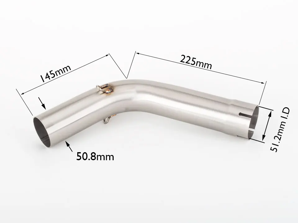 For Kawasaki Versys 1000 exhaust KLZ1000 muffler 2019-2020 Middle Link Tube Motorcycle Escape Exhaust Pipe Modified