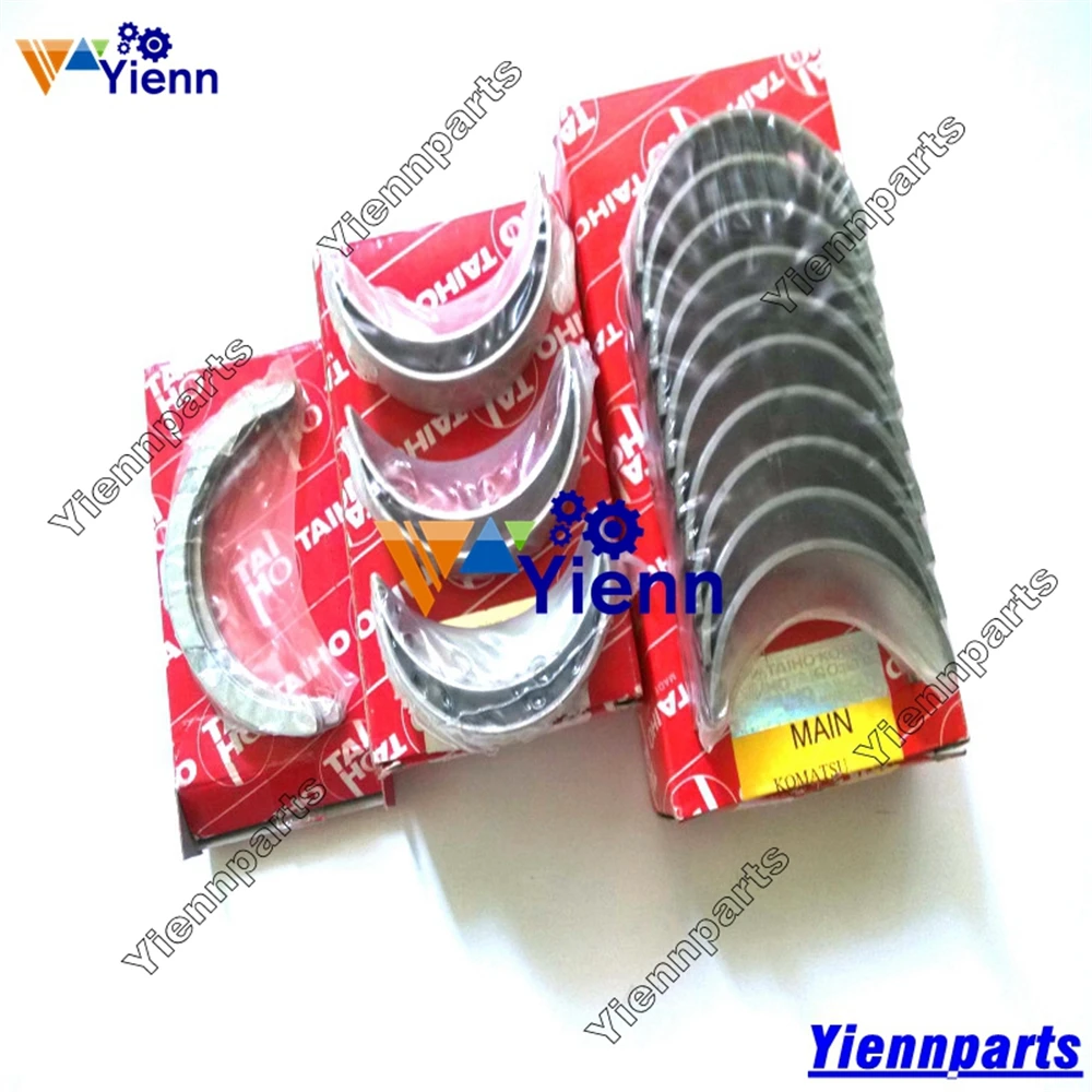 3D82AE-3 3D82AE-5 3D82AE-6 Crankshaft And Connect Rod Bearing Set For Komatsu Engine PC28UU-2 PC27MR-3 Excavator Repair Parts