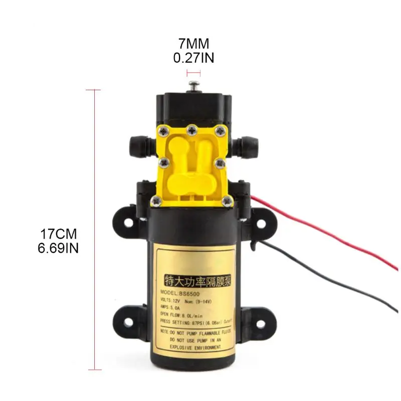 

Large Flow Marine Diaphragm Water Pump Self Priming Pump Automatic Switch Water Pump for RV Caravan Boat Accessories Dropship