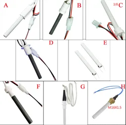 220V 350W pellet stove ignitor black Ceramic Igniter Ceramic Heating Tubespark plug for pellet stove10.5*6*100mm 11.5*6.5*110mm
