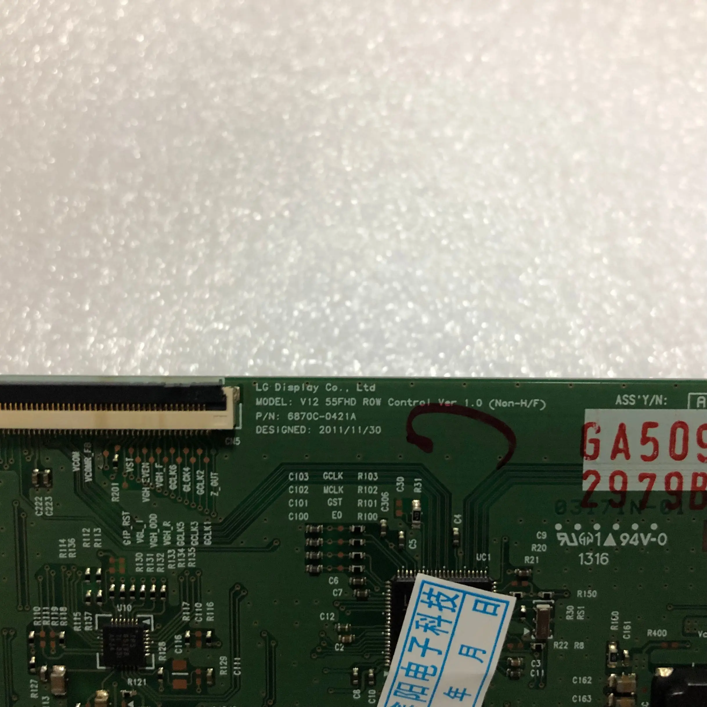 오리지널 100% 테스트용 파워 보드, 6870C-0421A V12 55FHD ROW Contol Ver 1.0 로직 보드