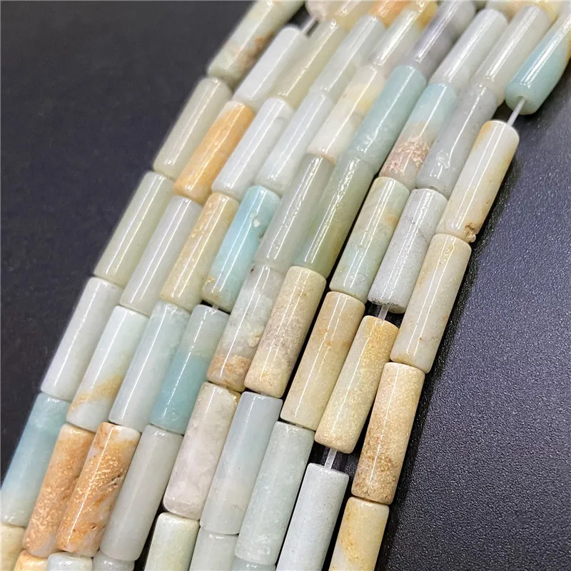 Pink blue yellow stone beads loose stone spacer tube Cylinder Jaspers Beads 4x13mm for jewelry making bracelet earring necklaces